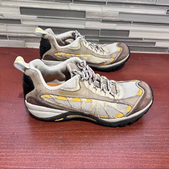 Merrell women vibram sole lace up hiking shoes size 8 - Picture 2 of 8